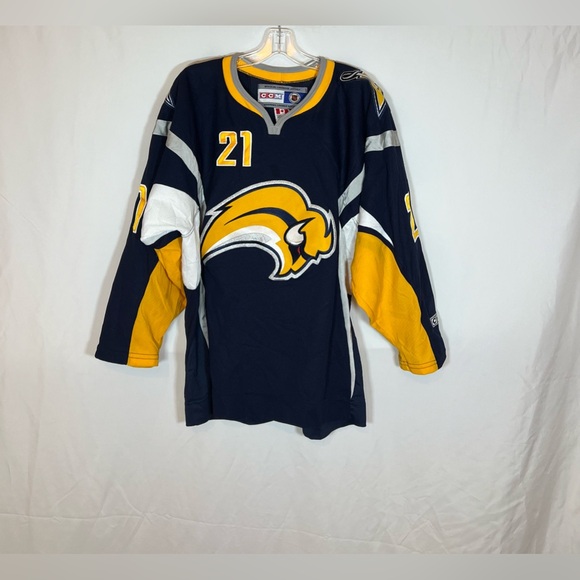 CCM MiC Buffalo Sabres #21 Drew Stafford Home Hockey Jersey Size Small